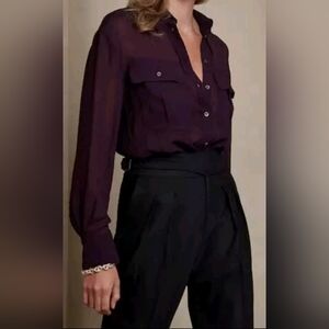 Banana Republic Sheer Expedition Shirt Small